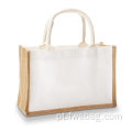 Bolsas de bolsas de compras em branco de juta em branco